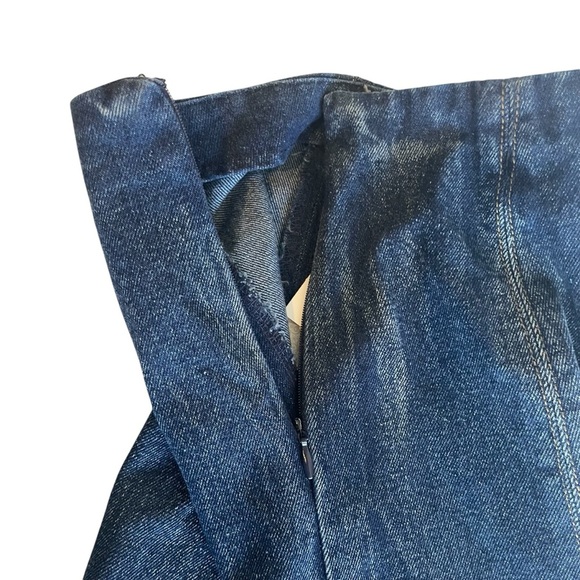 Altar’d State Skirt Denim Blue Scallop Hem Mini Hipster Boho Festival Small NWT - Picture 3 of 7